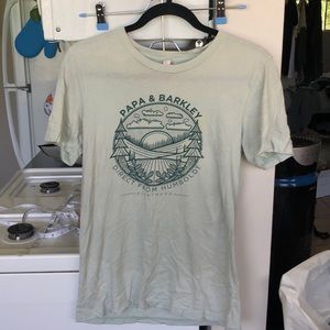 Papa and Barkley dispensary t shirt short sleeve mint green